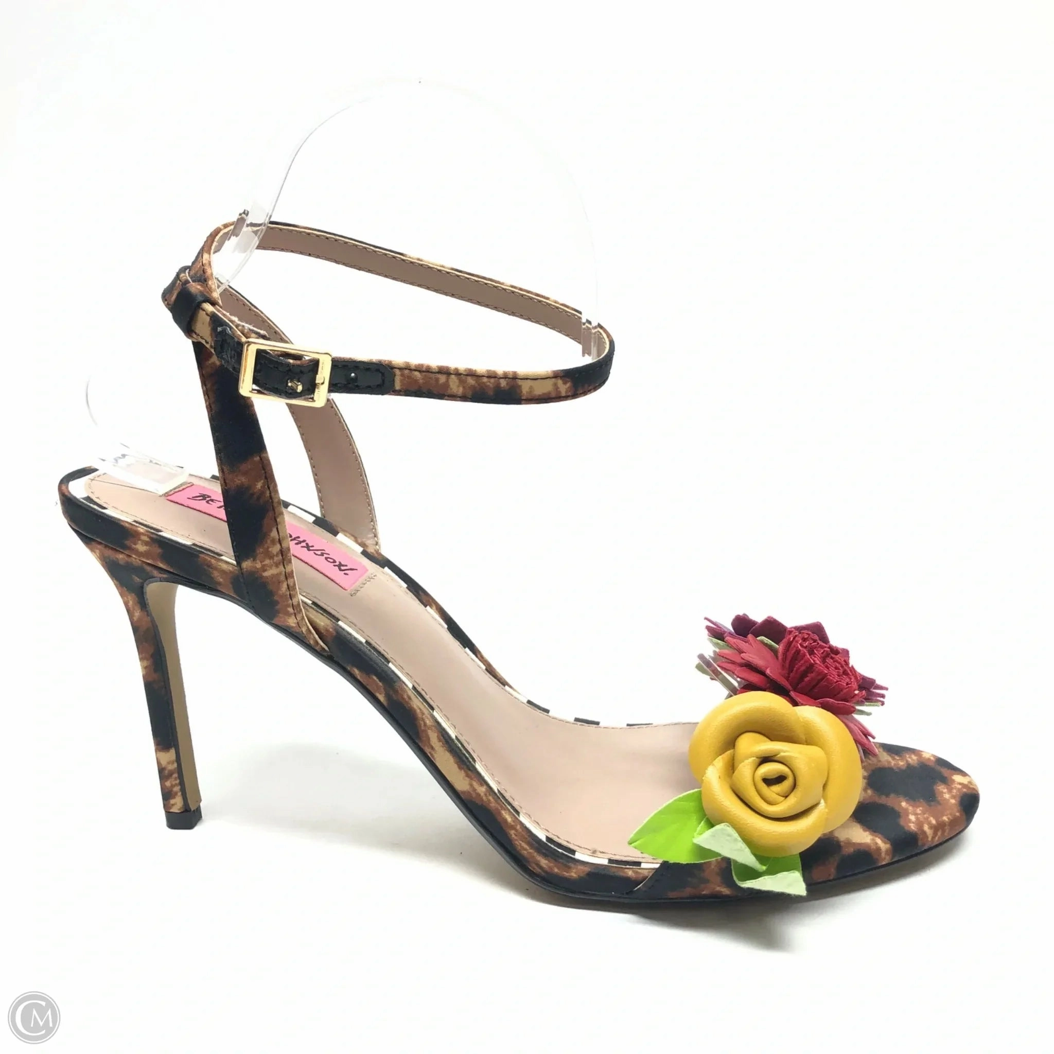 Shoes Heels Stiletto By Betsey Johnson In Animal Print, Size: 9.5