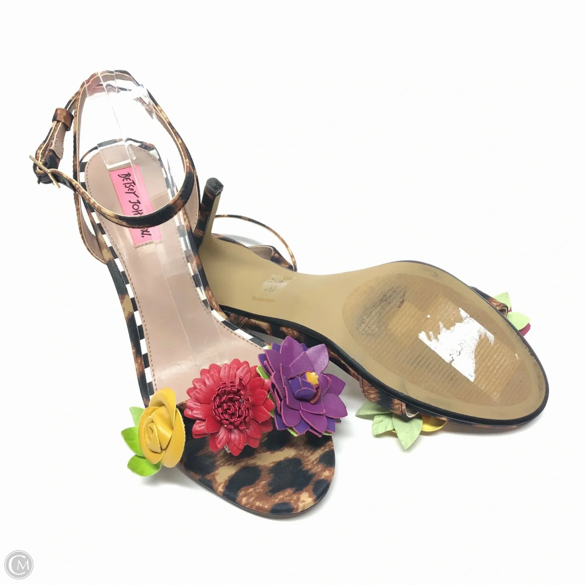 Shoes Heels Stiletto By Betsey Johnson In Animal Print, Size: 9.5