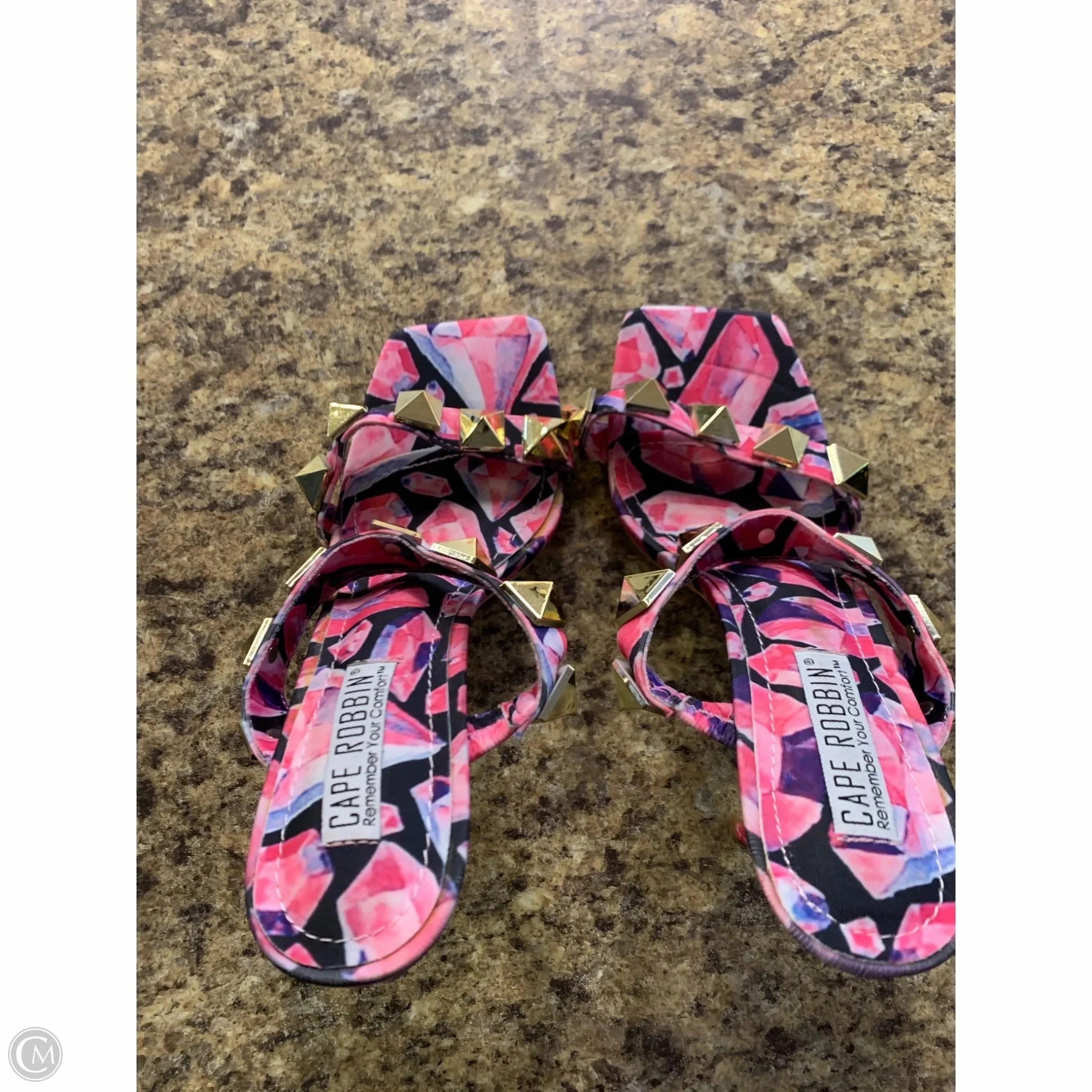 Shoes Heels Stiletto By Cmf In Black & Pink, Size: 8.5