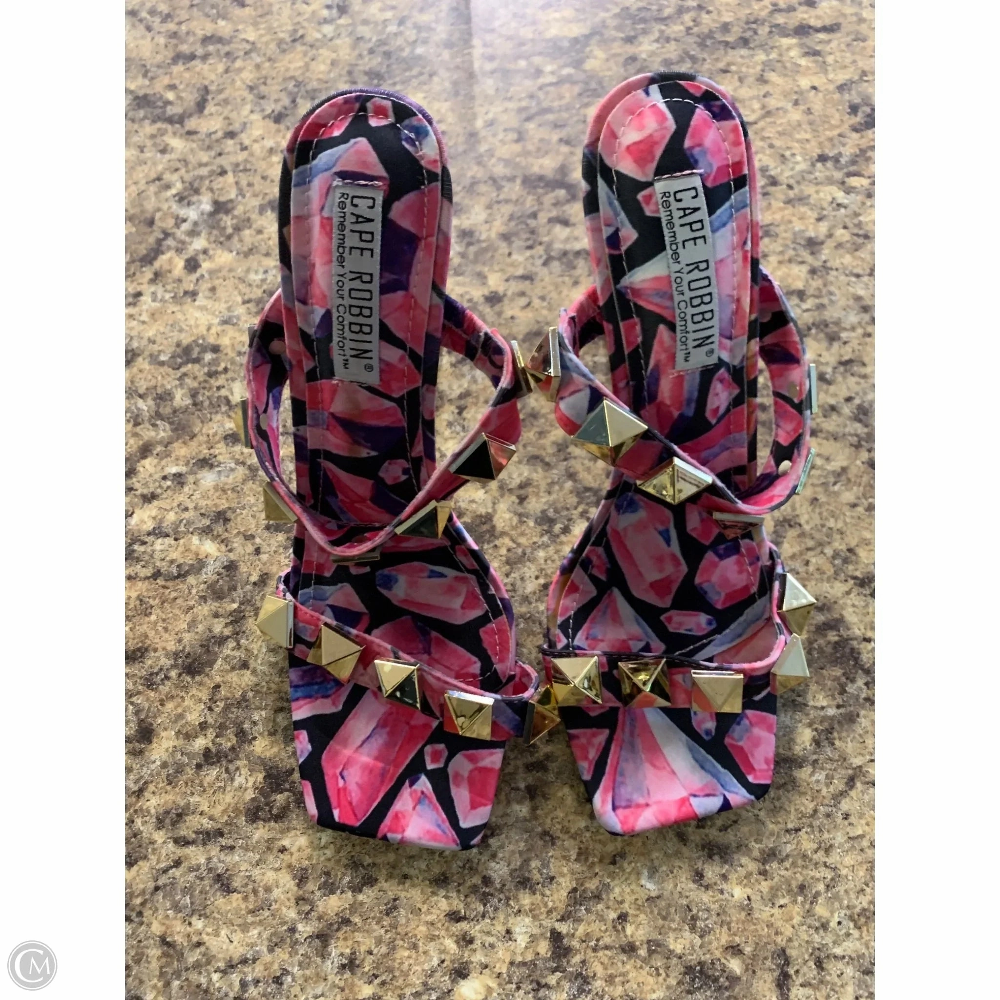 Shoes Heels Stiletto By Cmf In Black & Pink, Size: 8.5