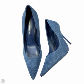 Shoes Heels Stiletto By Good American In Blue Denim, Size: 10.5