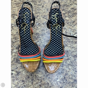 Shoes Heels Stiletto By Jessica Simpson In Rainbow Print, Size: 11