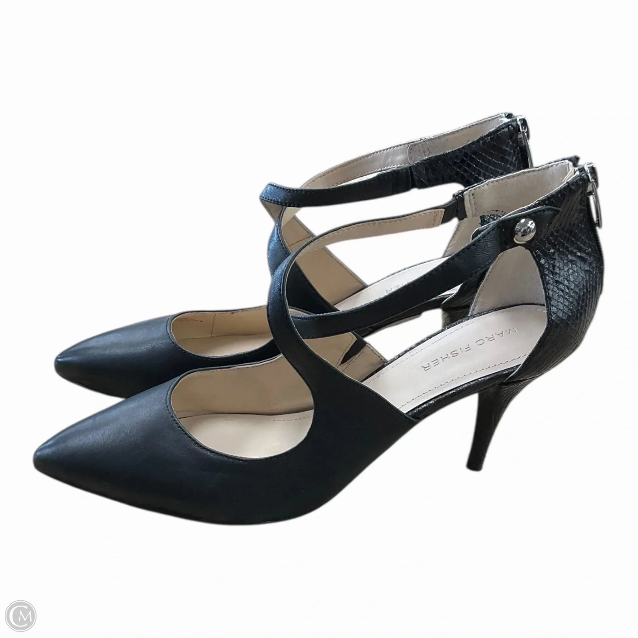 Shoes Heels Stiletto By Marc Fisher In Black, Size: 11