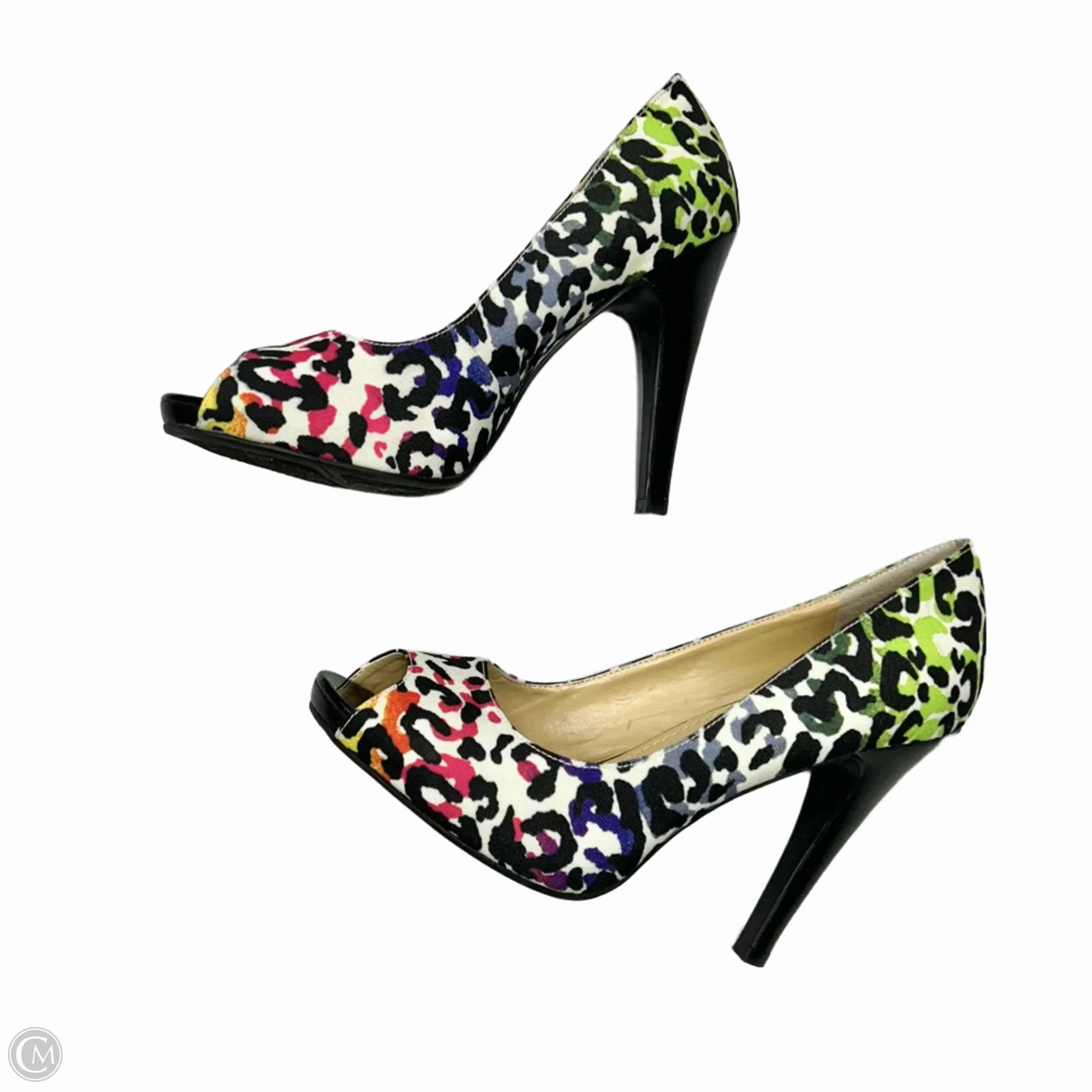 Shoes Heels Stiletto By Nine West In Leopard Print, Size: 7.5