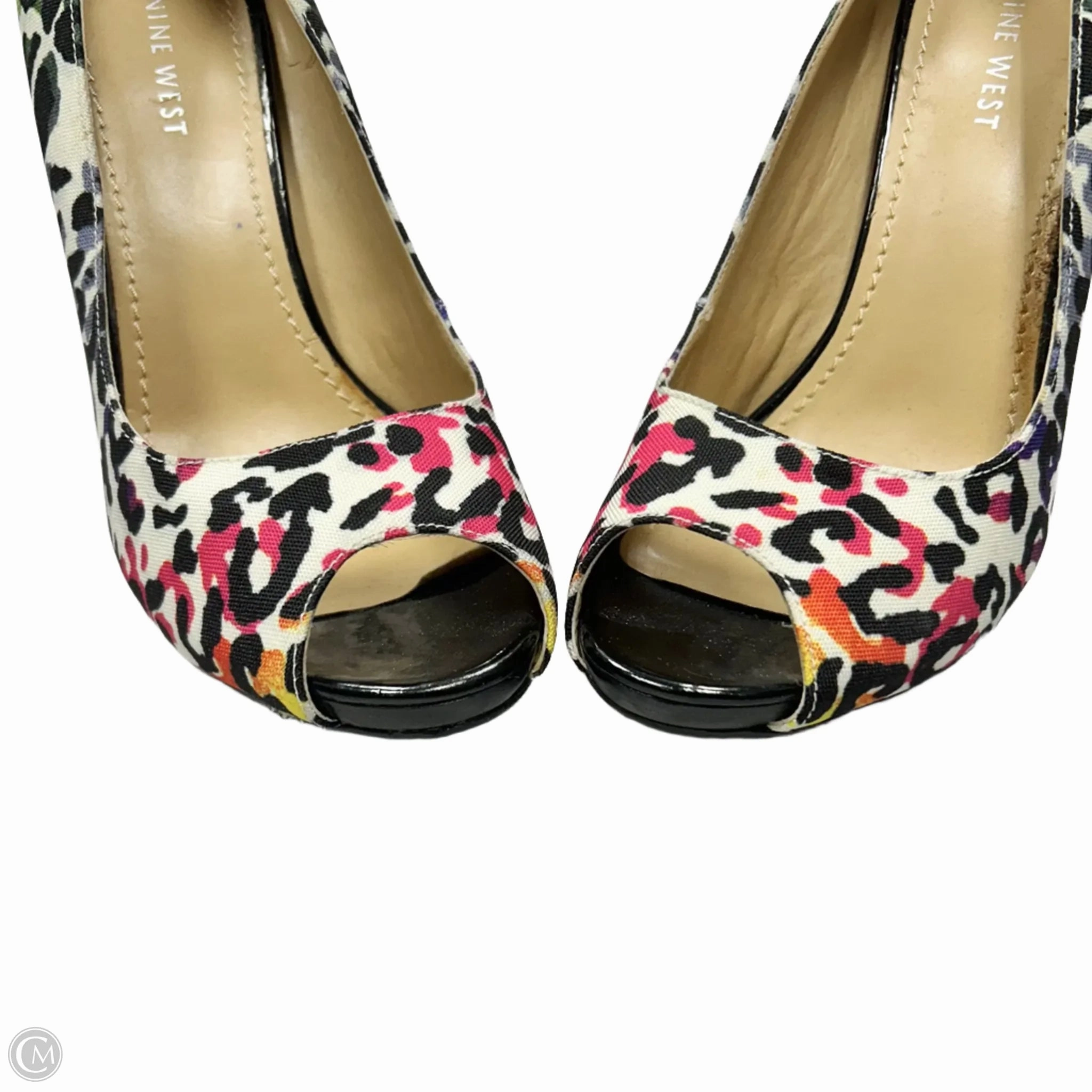 Shoes Heels Stiletto By Nine West In Leopard Print, Size: 7.5