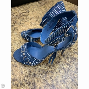 Shoes Heels Stiletto By Rouge In Blue Denim, Size: 8.5