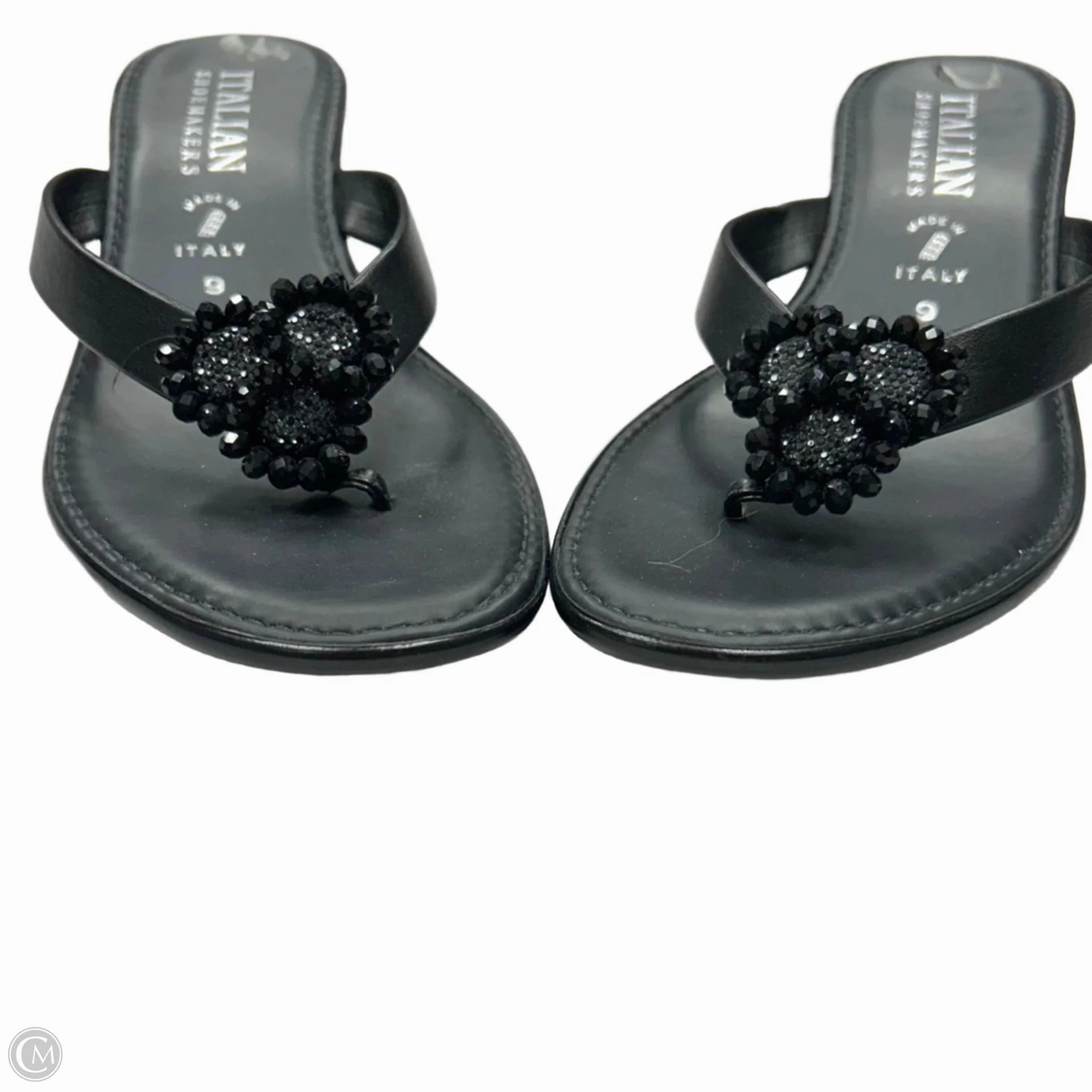 Shoes Heels Wedge By Italian Shoemakers In Black, Size: 9