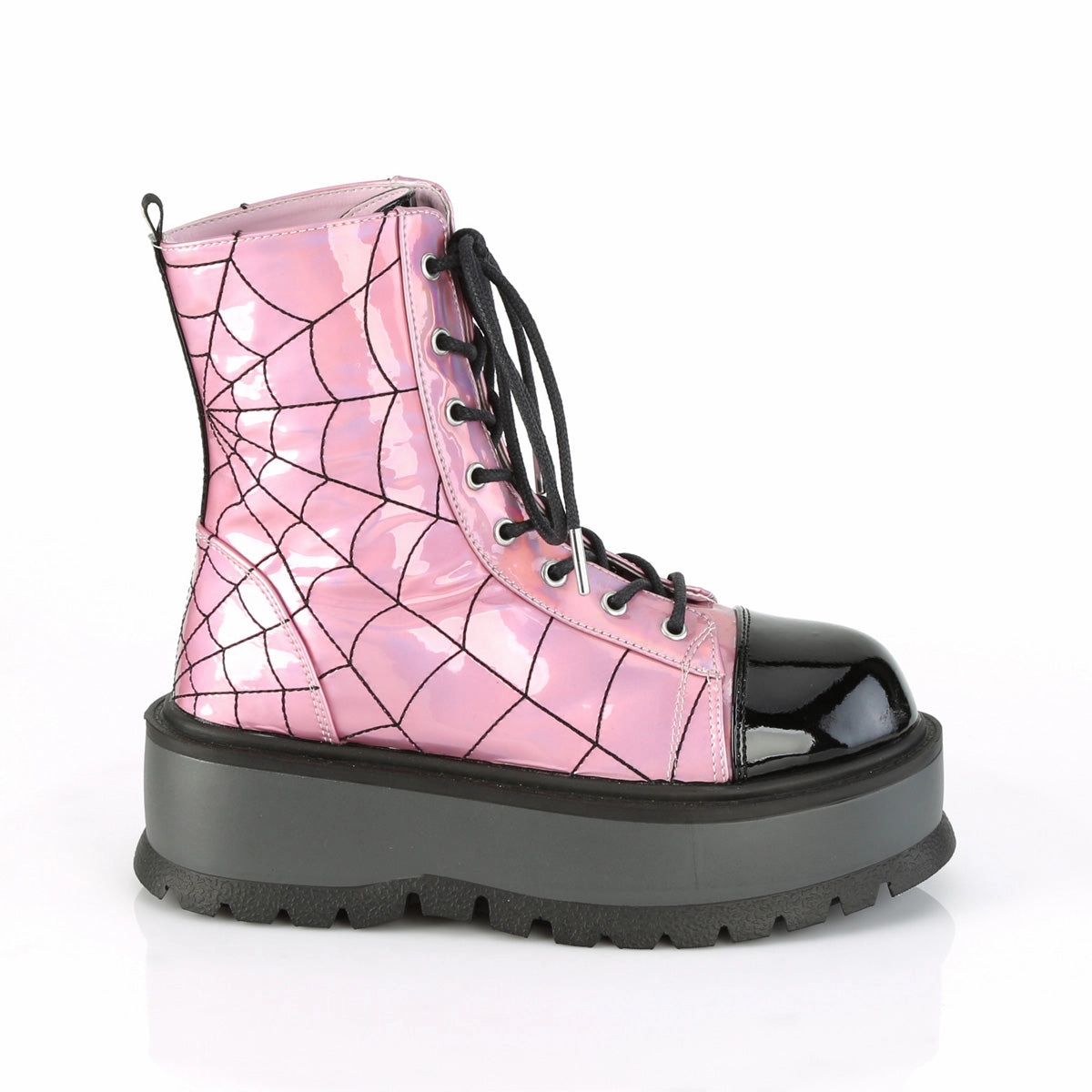 SLACKER-88  Pink Hologram-Black Patent