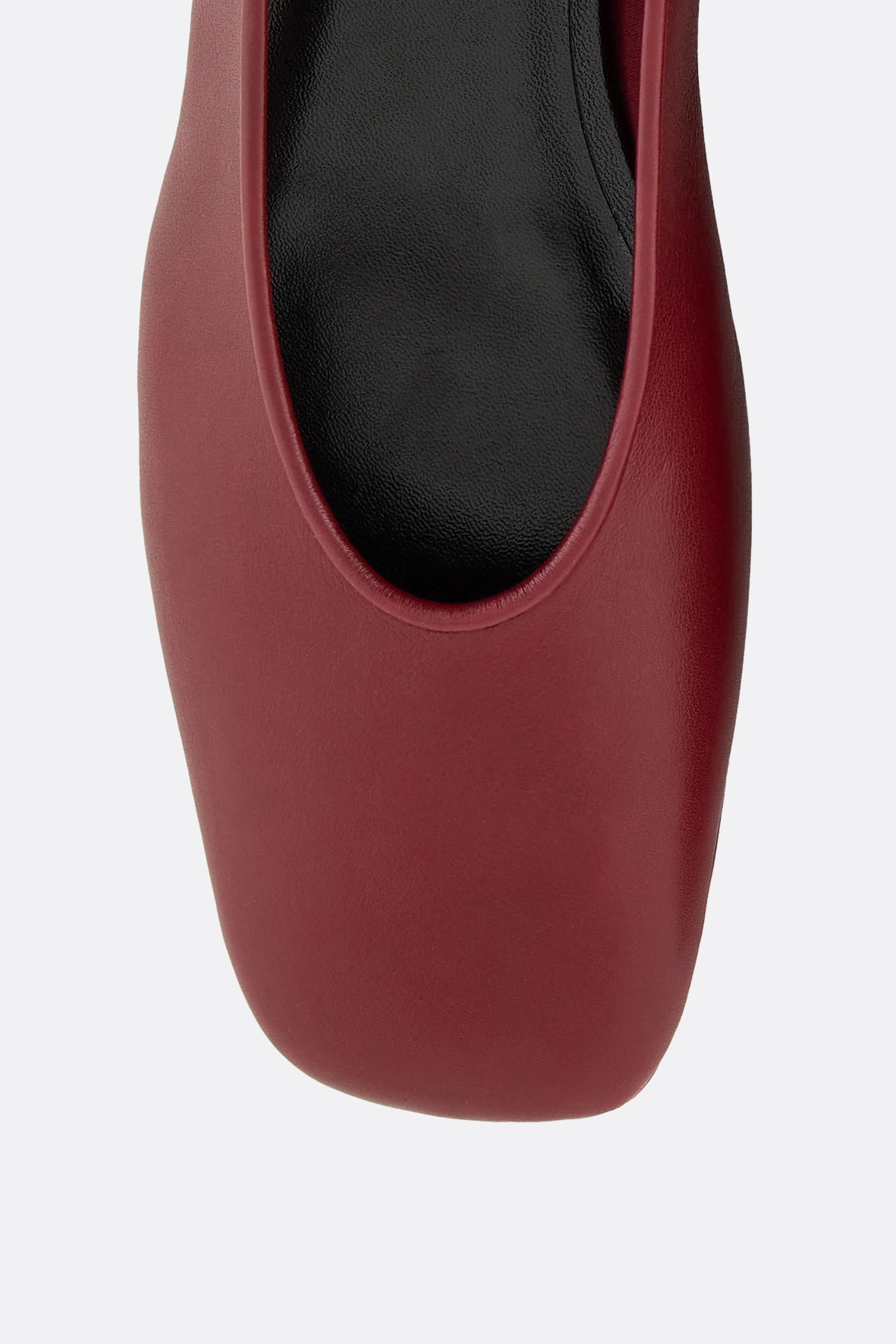 smooth leather ballerinas