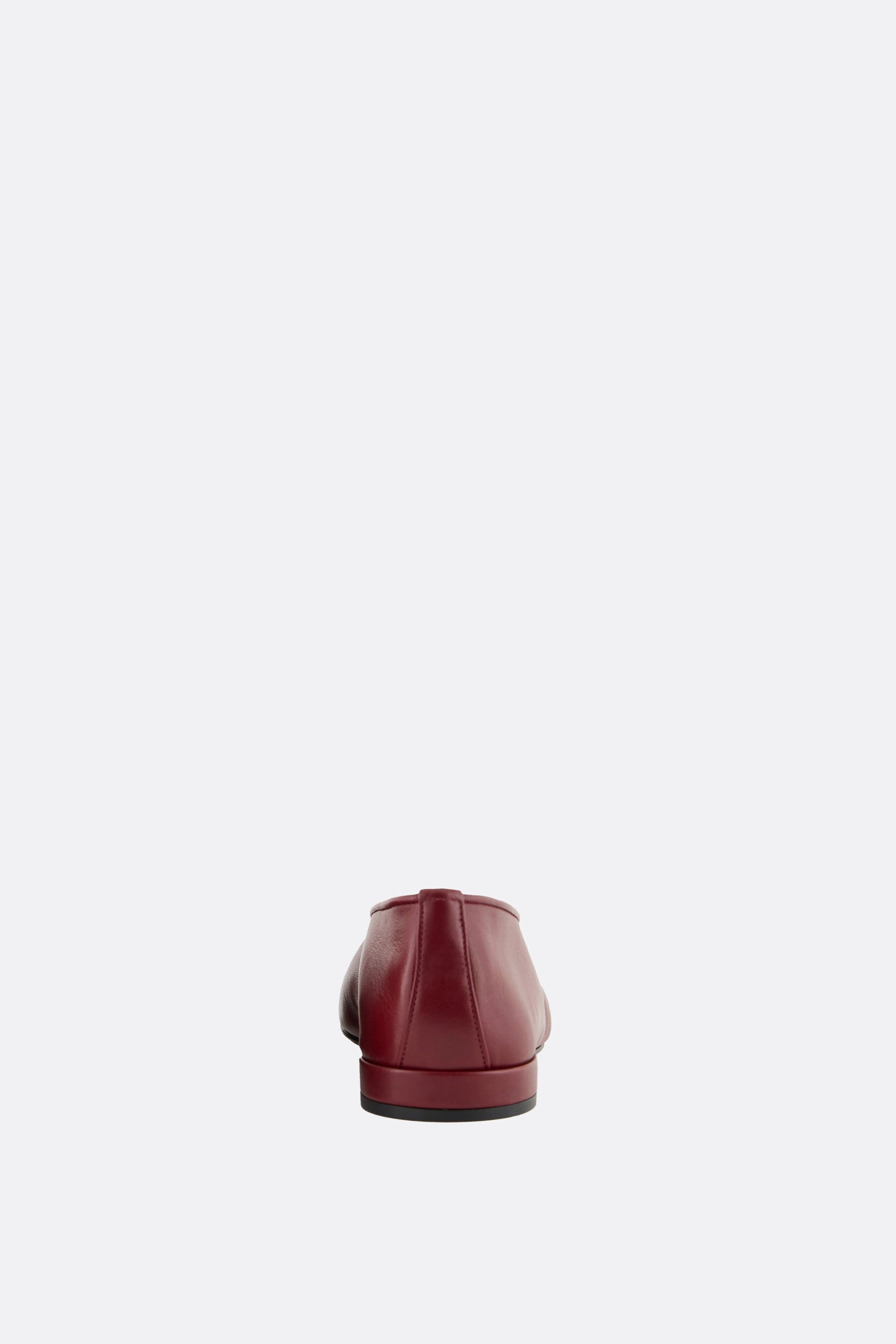 smooth leather ballerinas