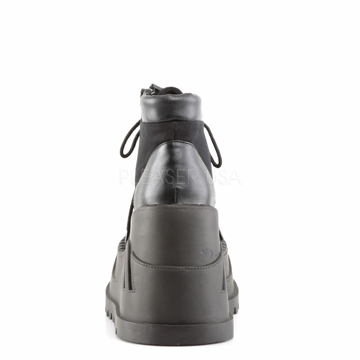 STOMP-10  Black Canvas-Vegan Leather