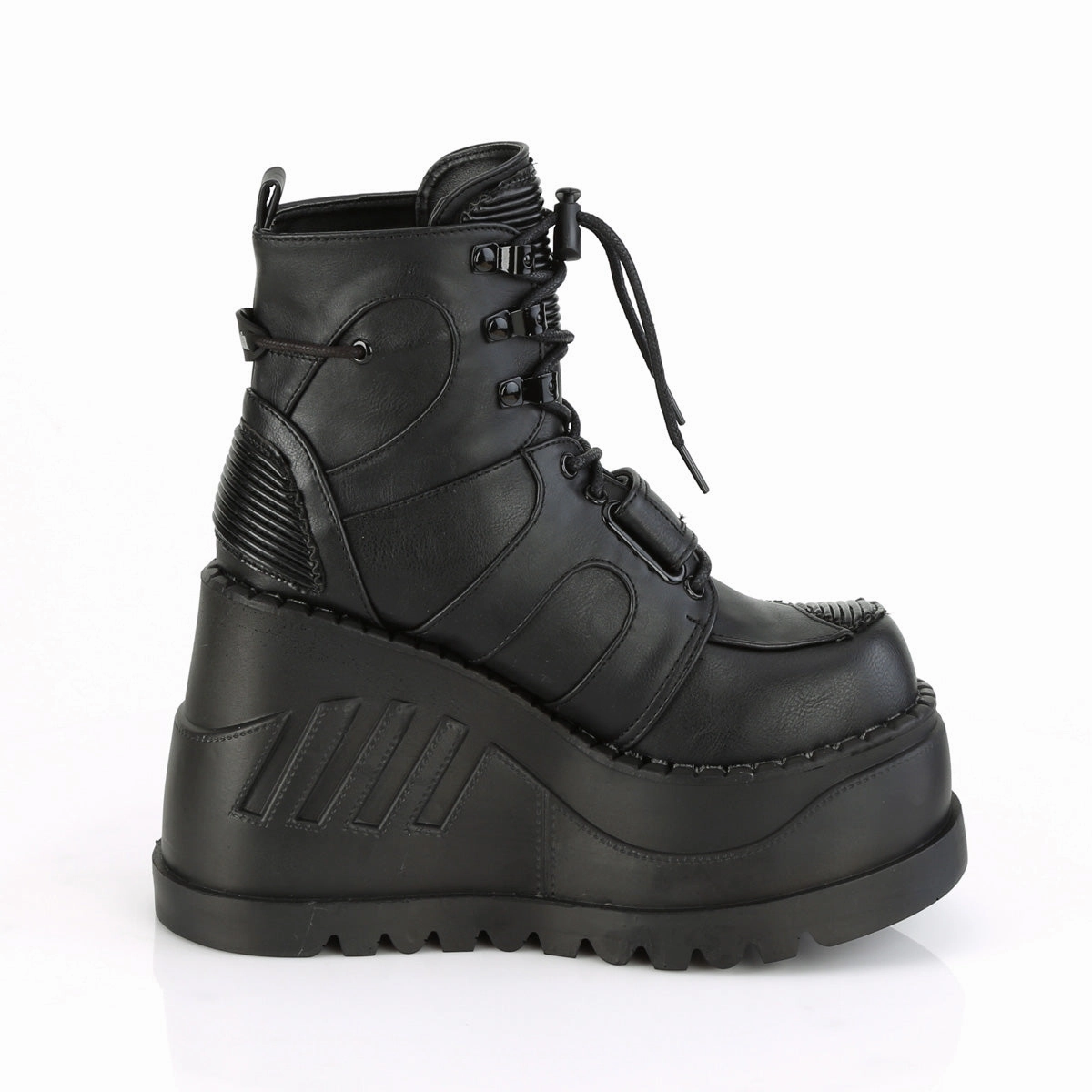 STOMP-13  Black Vegan Leather