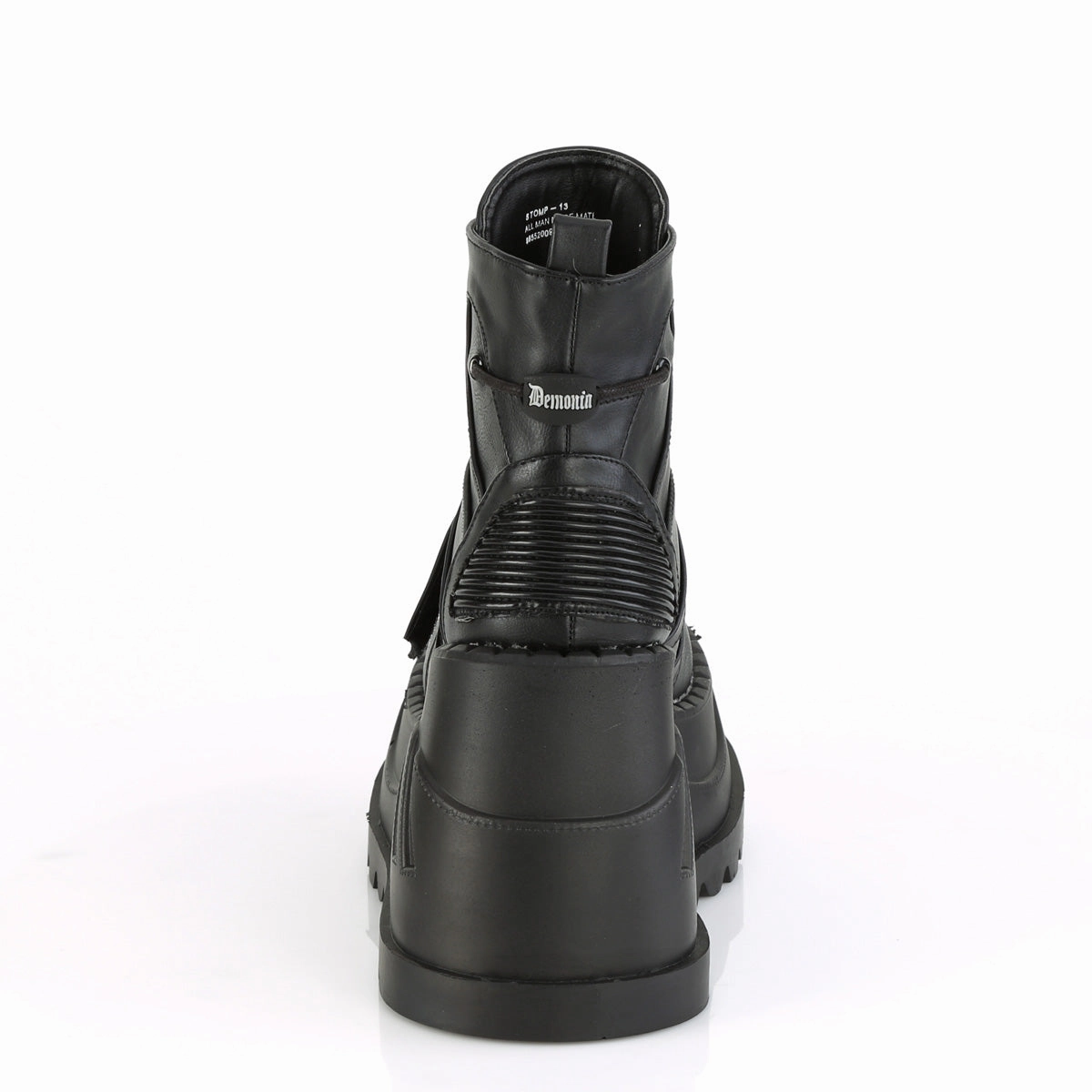 STOMP-13  Black Vegan Leather
