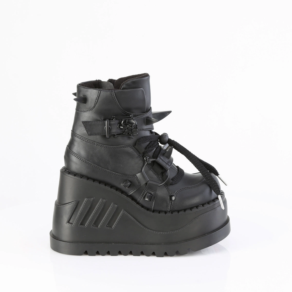 STOMP-60  Black Vegan Leather