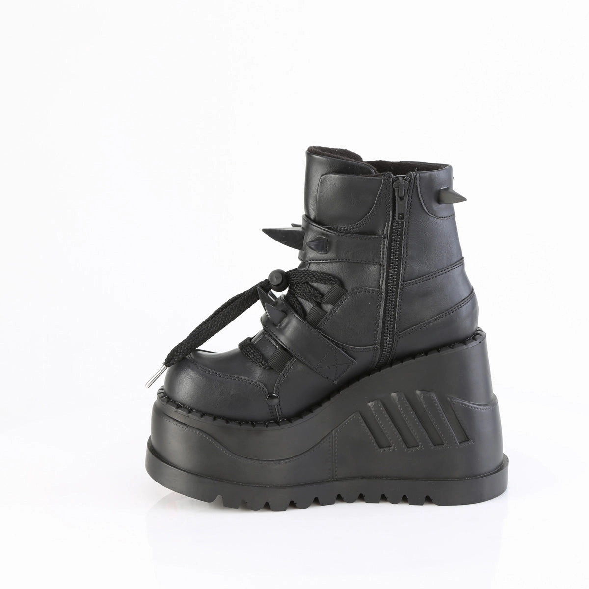 STOMP-60  Black Vegan Leather