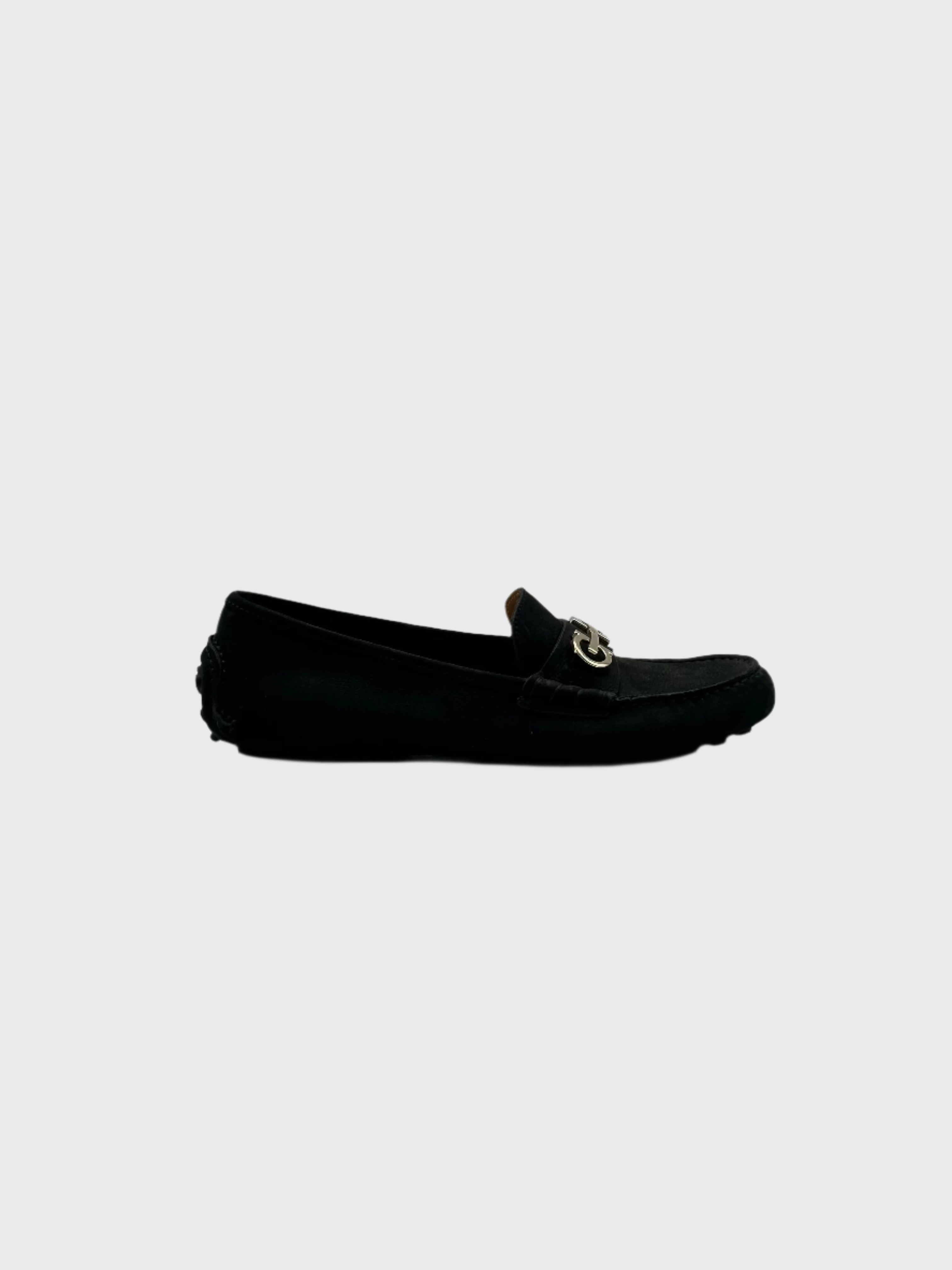 Suede Buckle Mocassini