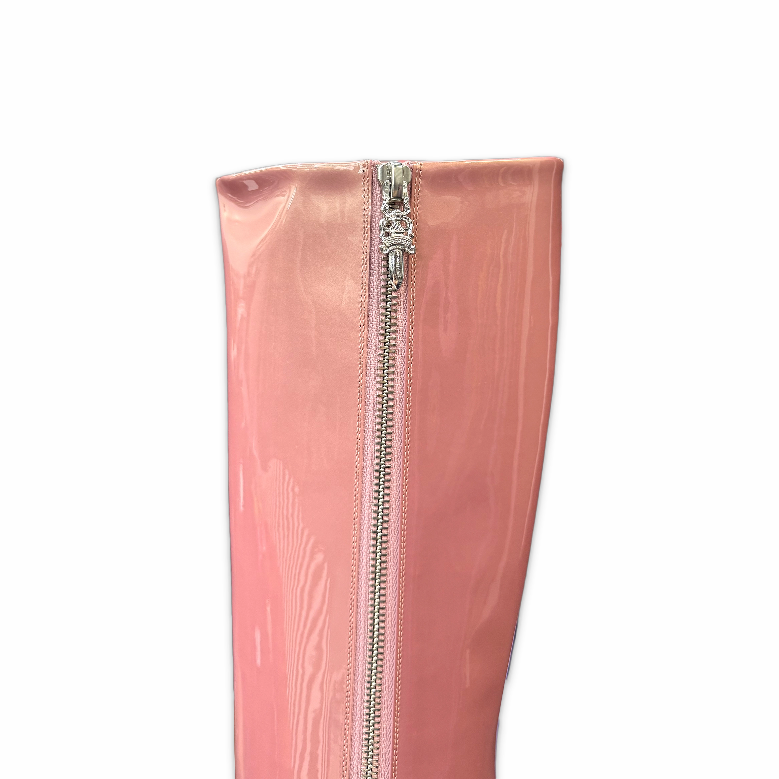 Sugar Jones Patent Leather Boots Pink