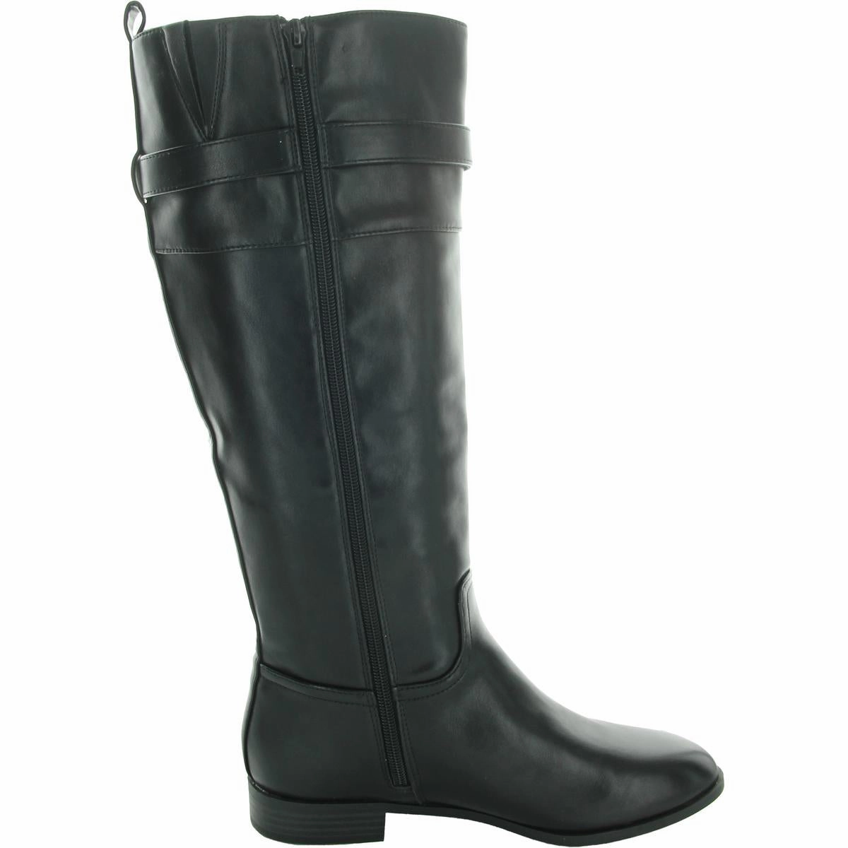 TAHARAHHP Womens Buckle Manmade Mid-Calf Boots