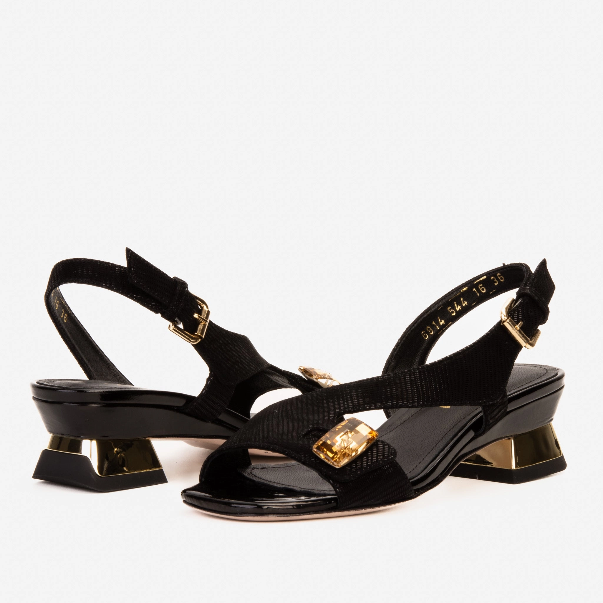 The Iconic Black Leather Women Sandal