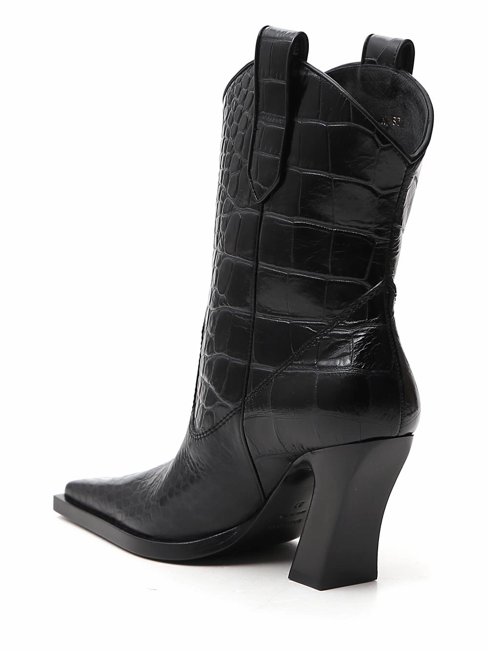 Tom Ford Embossed Square-Toe boots