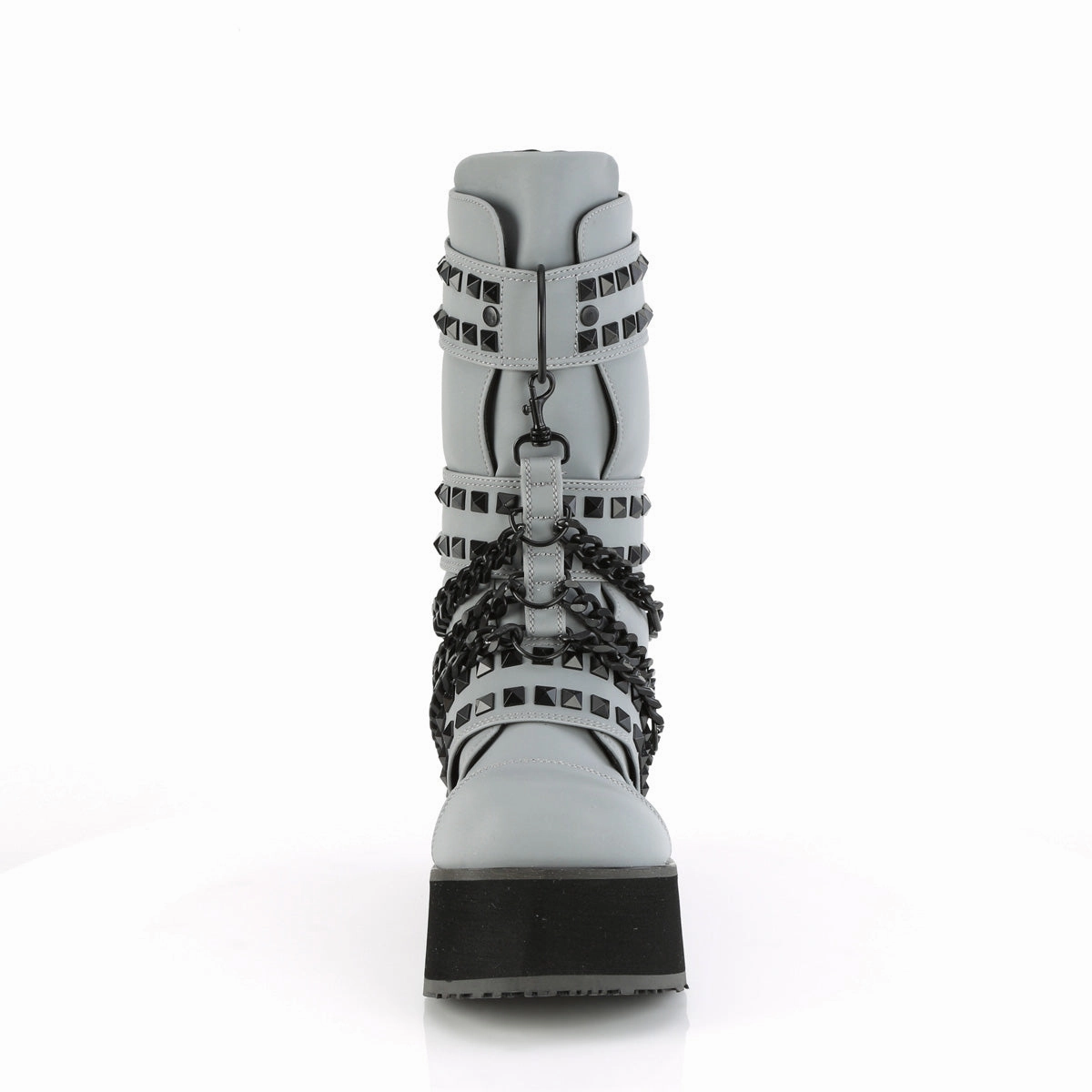 TRASHVILLE-138  Grey Multi Reflective Vegan Leather