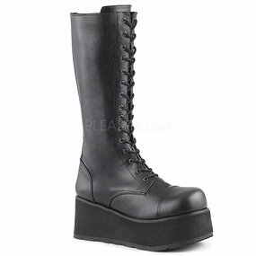 TRASHVILLE-502  Black Vegan Leather
