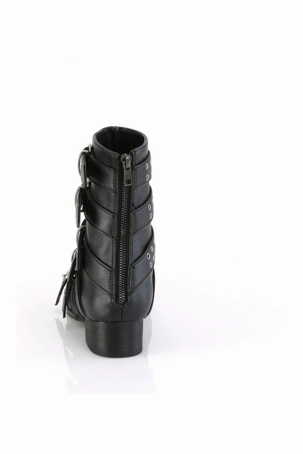 WARLOCK-70 Black Vegan Leather Knee Boot