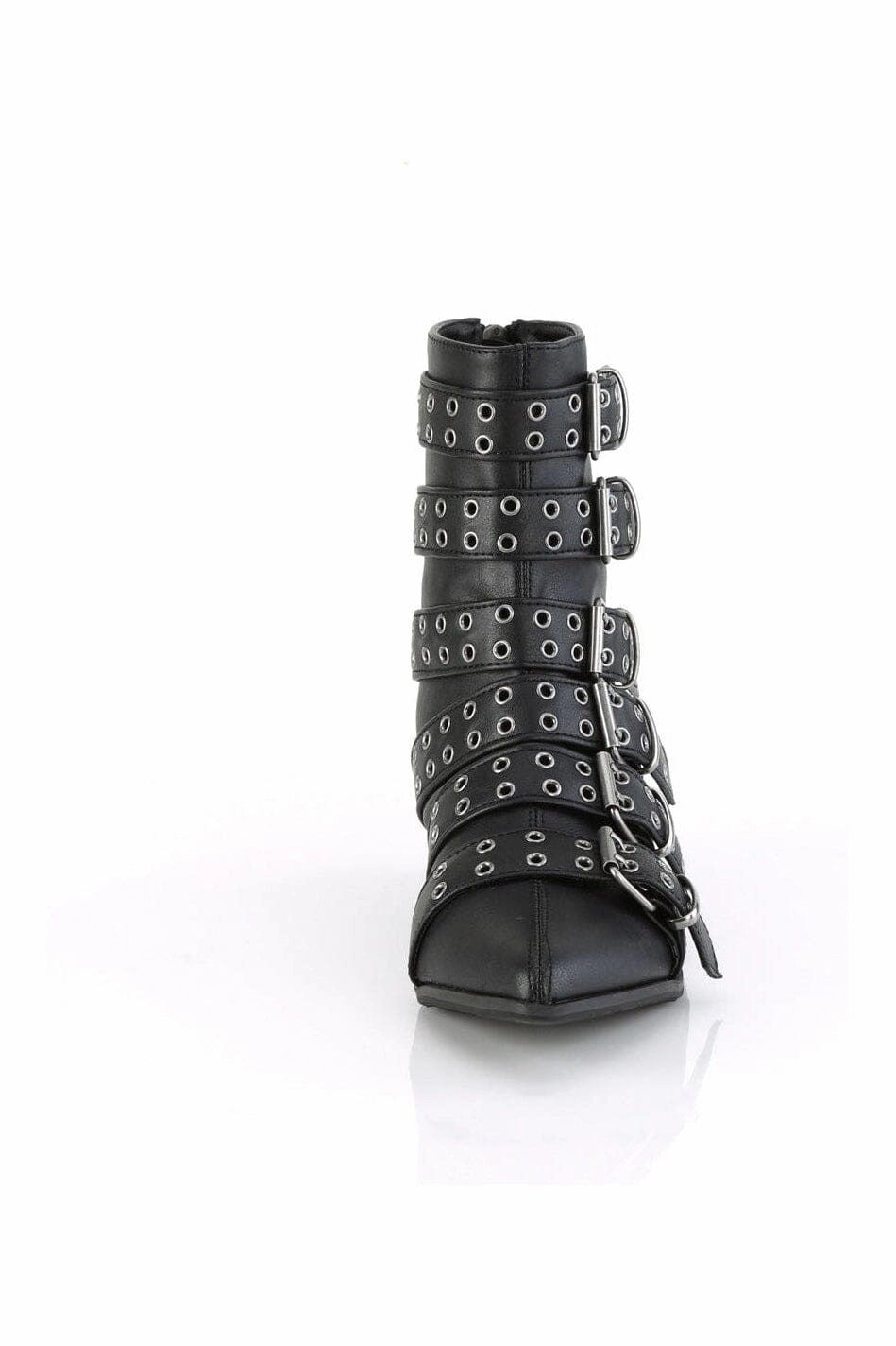 WARLOCK-70 Black Vegan Leather Knee Boot