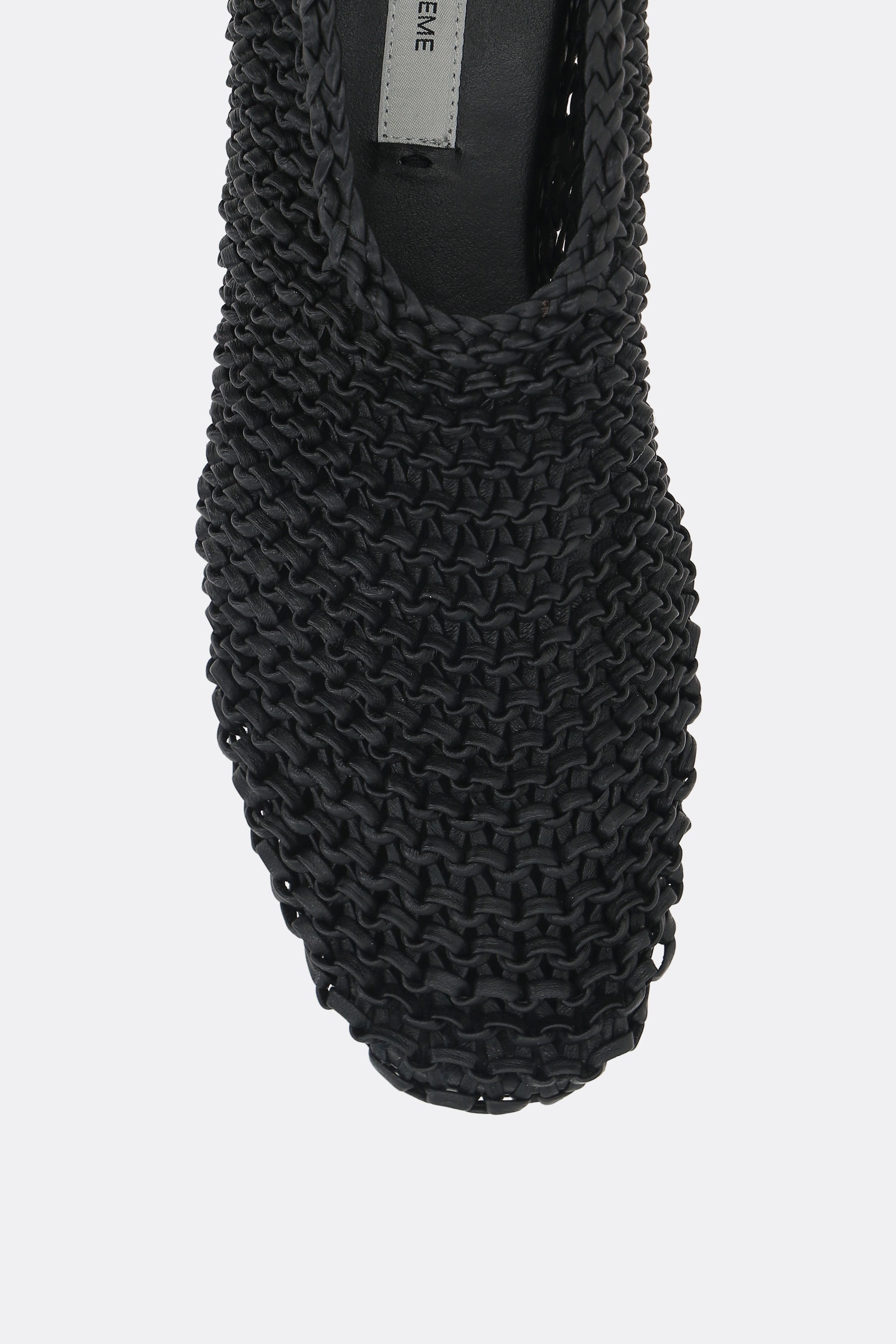woven nappa ballerinas