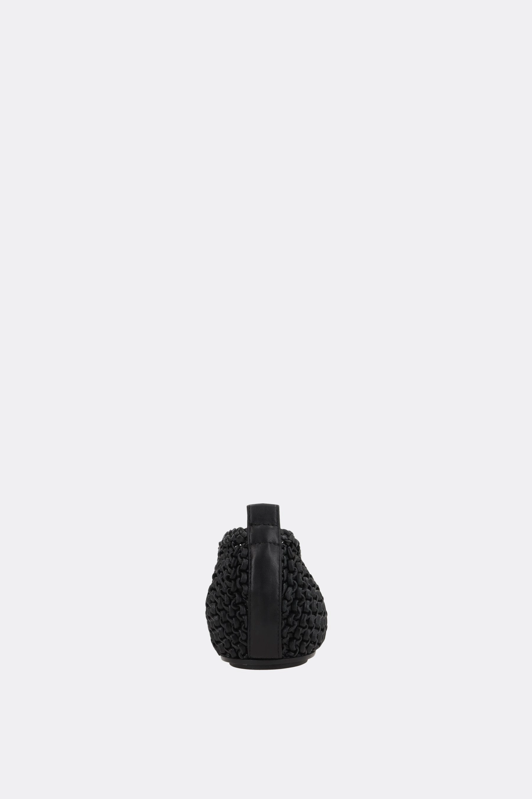 woven nappa ballerinas