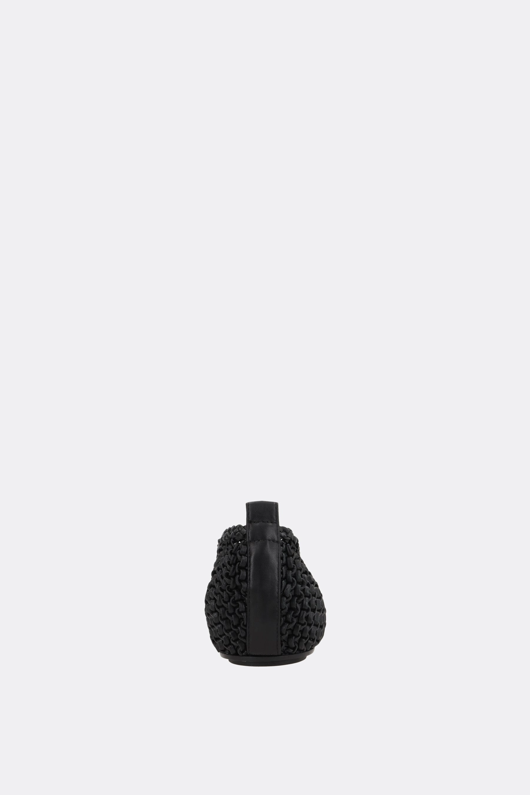 woven nappa ballerinas