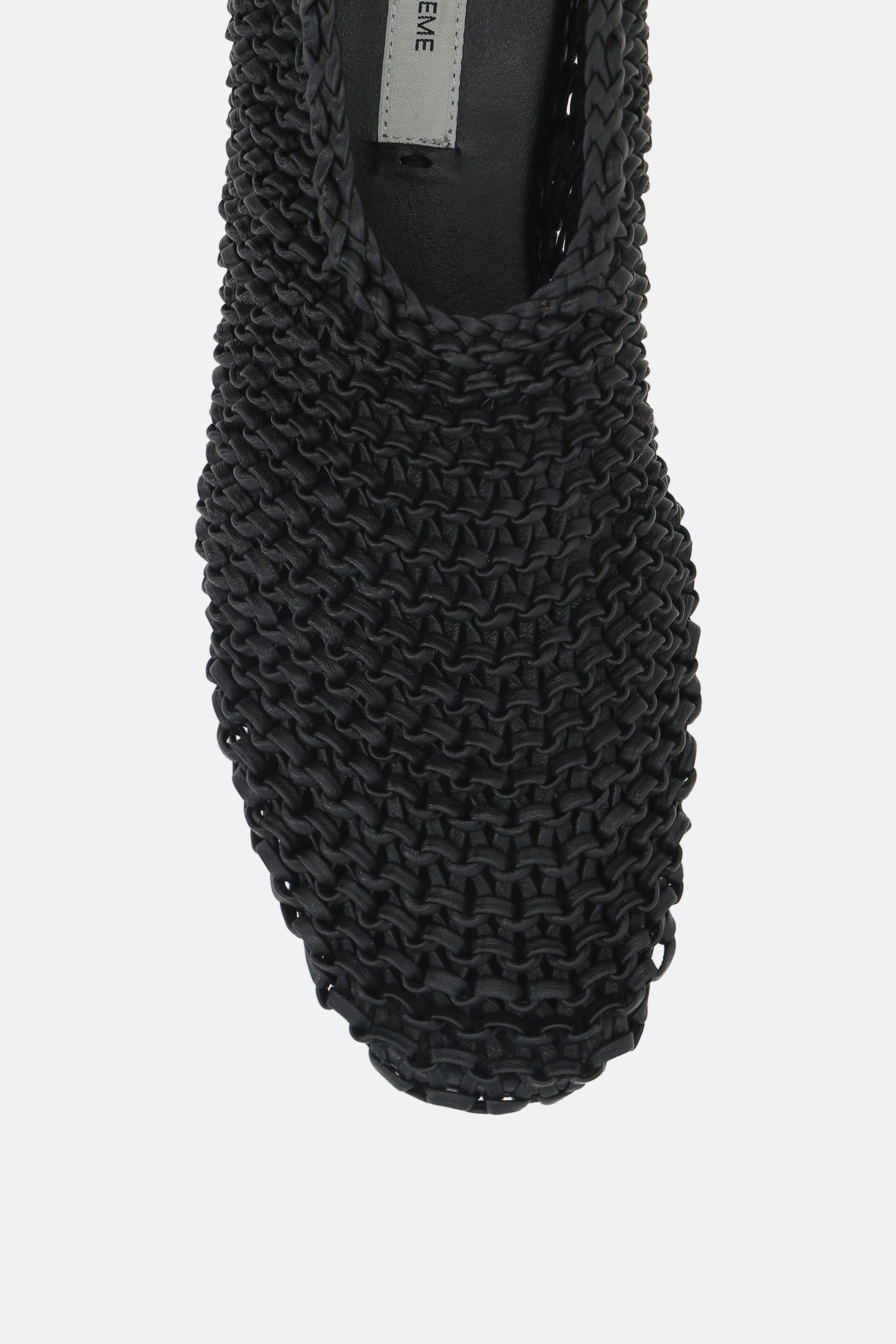 woven nappa ballerinas