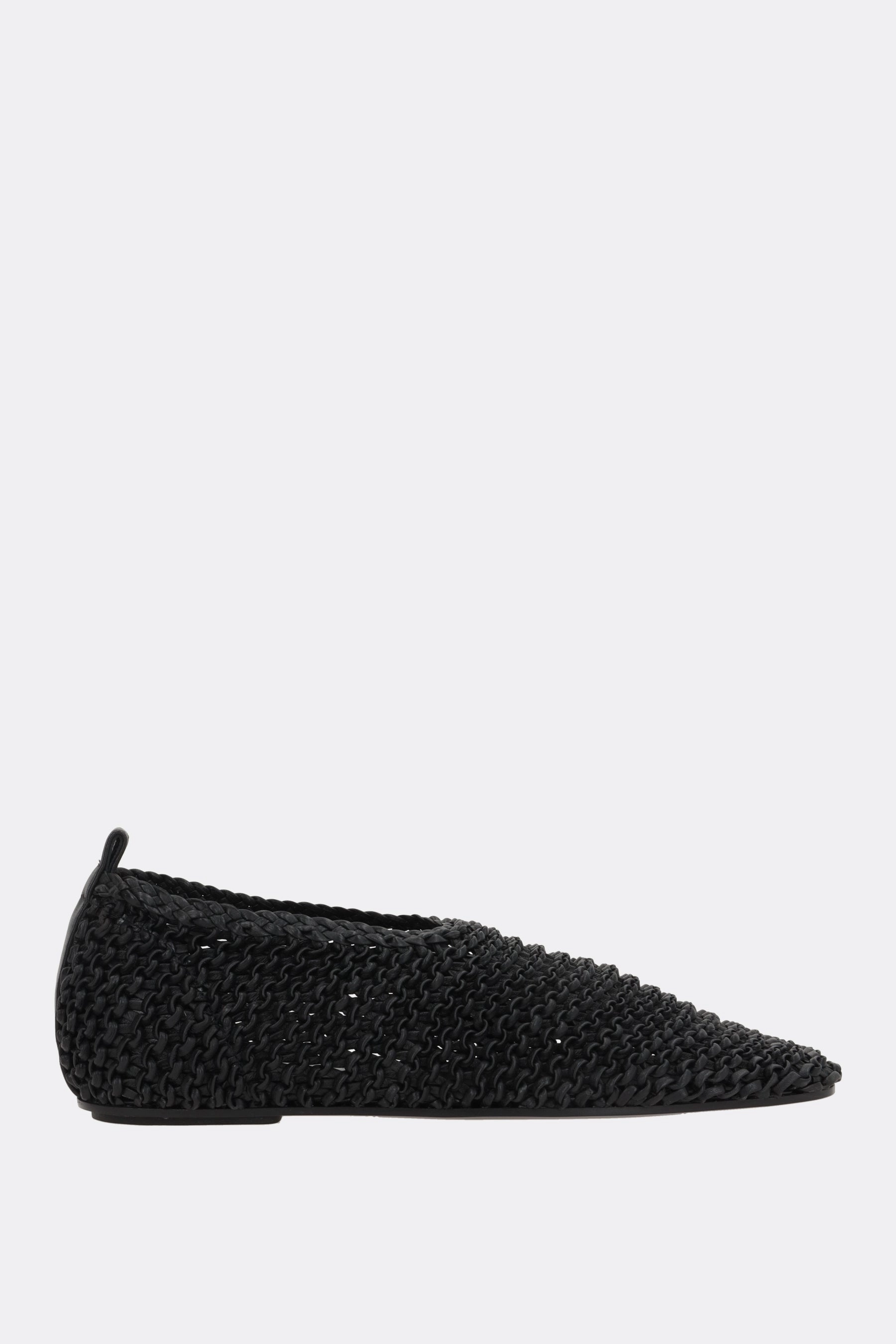 woven nappa ballerinas