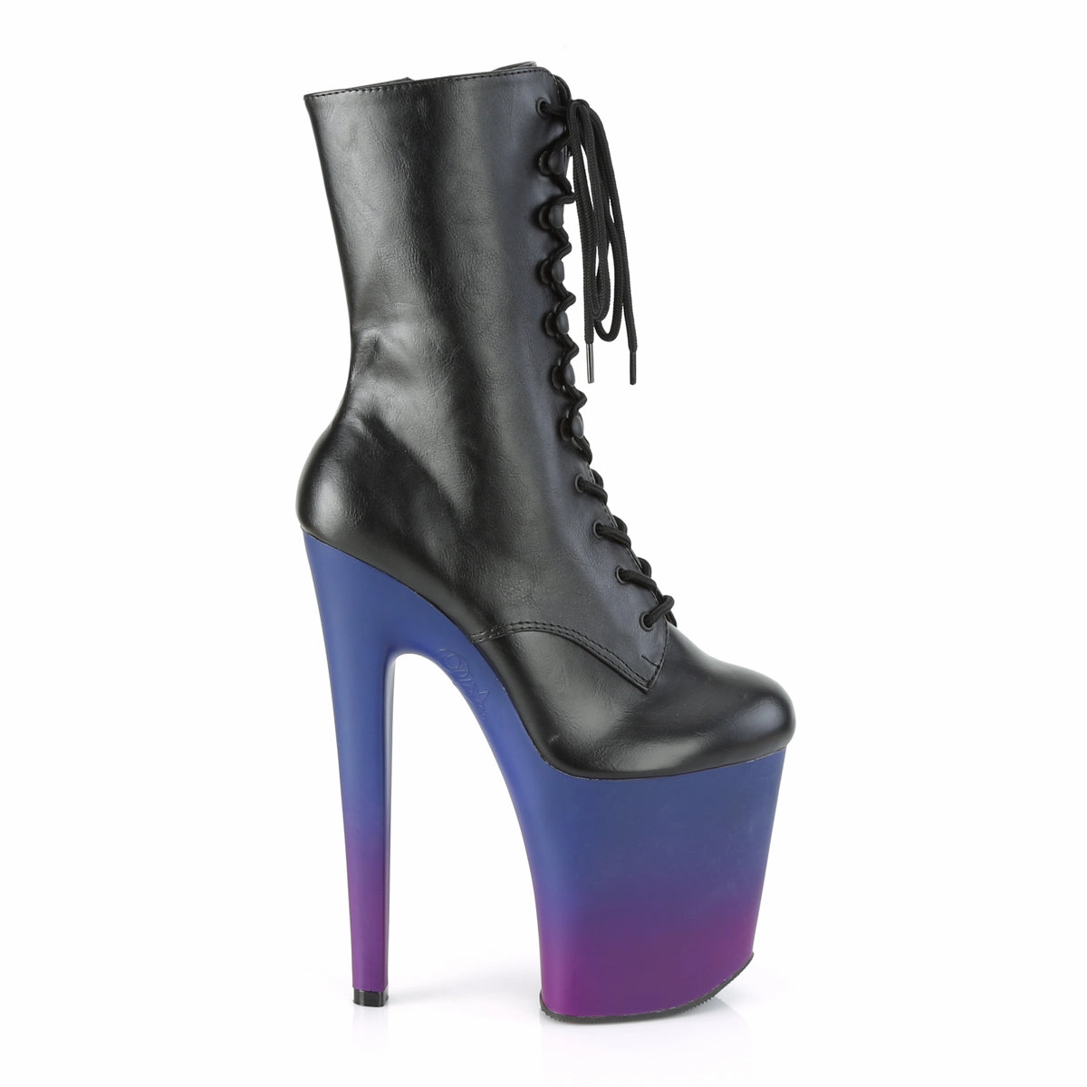 XTREME-1020BP  Black Faux Leather/Blue-Purple Ombre